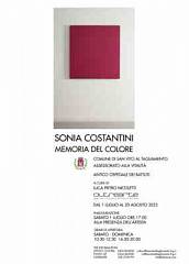 Sonia costantini, memoria del colore